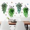 Sunflower, Rose, Blue & Green Radish Wall Sticker, Self-Adhesive Hanging Basket, Decorative for Living Room & Bedroom