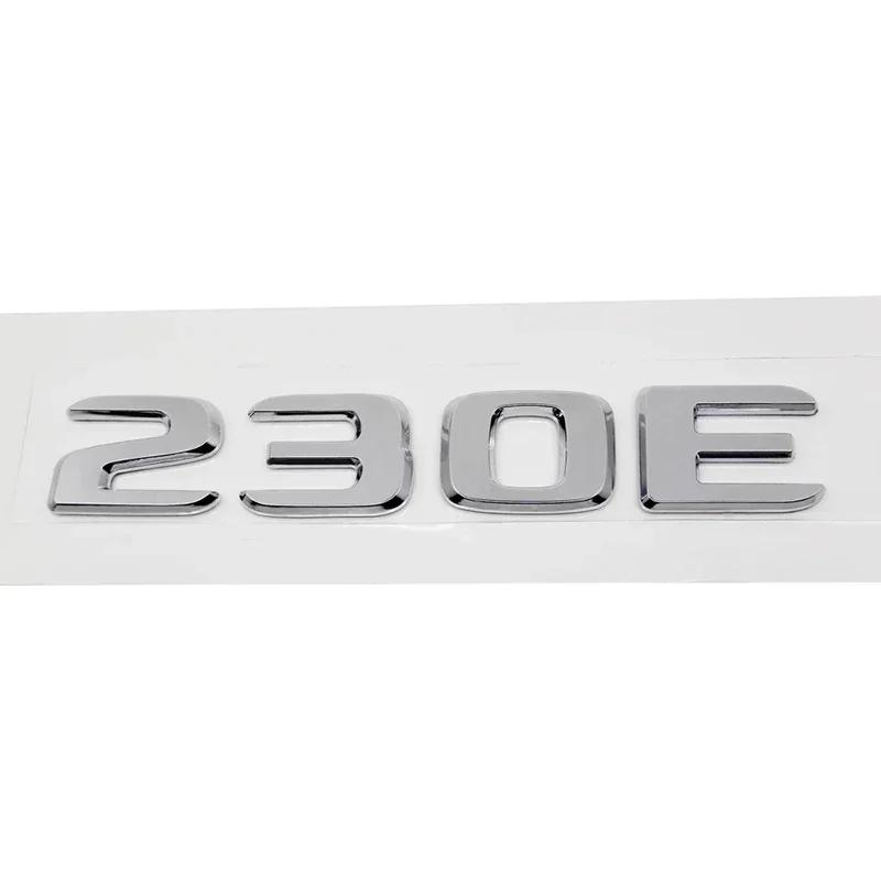 3D ABS Zadní kufr auta Písmenný znak Číslo karoserie Znak Samolepka pro Mercedes Benz 230E 300E 300SEL 300SE 500SEL 560SEL 600SEL