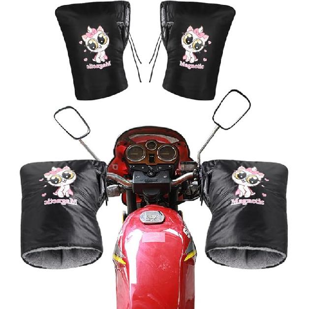 

Мотоциклетные перчатки на руль Ветрозащитные Водонепроницаемые Зимние Велосипедные Перчатки Варежки Универсальные Мотоциклетные Грелки для рук Снегоход Скутер Квадроцикл Мотоцикл Pink cat pattern