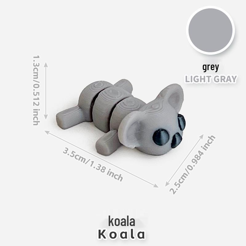Colorful 3D Printed Small Animal Toys - Simulation Animal Models for Micro-Landscape Decoration