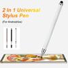 Universal 2 In 1 Stylus Pen For iOS Android Touch Pen Drawing Capacitive Pencil For iPad Samsung Xiaomi Tablet Smart Phone