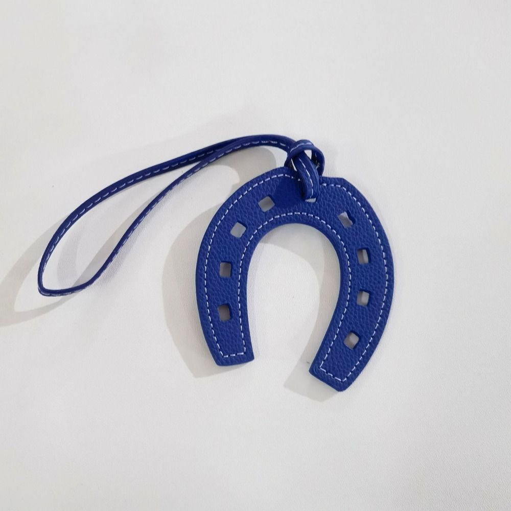 10 Colors Women And Girls PU Leather Horse Hoof Horseshoe Keychain Handbag Holder Charm Bag Purse Accessories for handbags