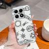 Case For Xiaomi 15T 15T Pro Adorable Astronaut Cat Anti-Fingerprint Fashion Transparent Housing For xiaomi15t 15tpro Protector