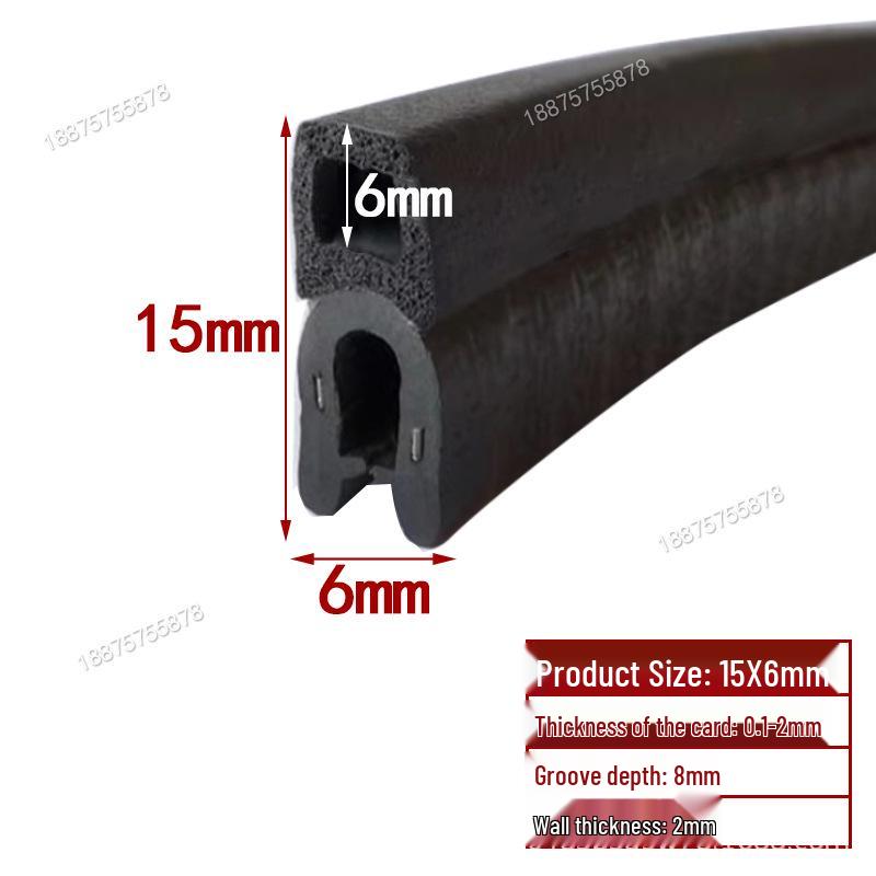 U-Shaped Rubber Seal Strip: Waterproof, Dustproof, Anti-Collision for Cabinets and Car Doors