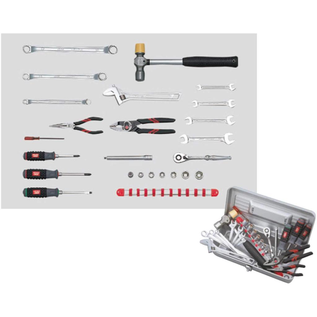 Kyoto Machine Tool Tool Set Case SK3241S (KTC) (Single-Opening Type)