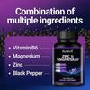 Magnesium + Zinc + Vitamin B6 capsules help boost energy and immunity 120 Capsules