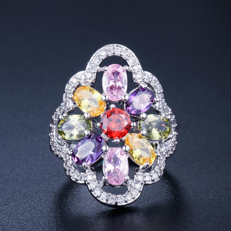 J0076 Popular Ring Aaa Zircon Inlaid Ring