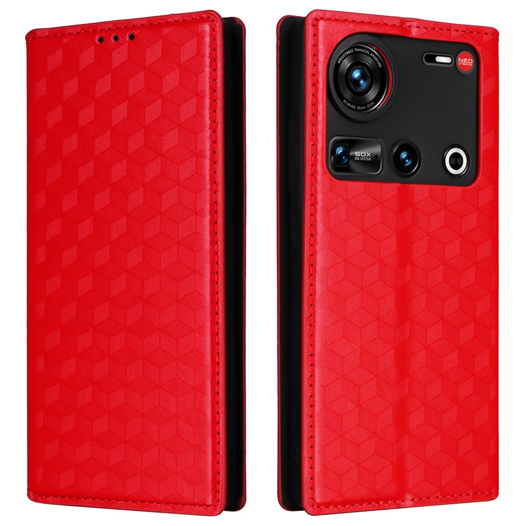 Pro ZTE nubia Z70S Ultra 5G/nubia Z70 Ultra 5G Peněženkové pouzdro Kosočtvercově ražený kožený kryt na telefon