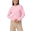 Womens Oversized Color-Block Knit Sweater Round Neck Long Sleeve Loose Fit Streetwear Pullover 2025 Winter