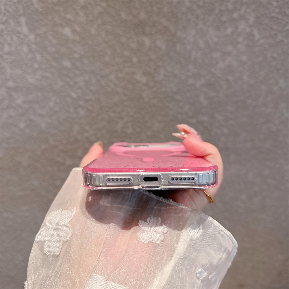 Jelly Glitter For Magsafe Wireless Charging Case For iPhone 17 Air 16 15 14 Pro Max Magnetic Shockproof Transparent TPU Cover