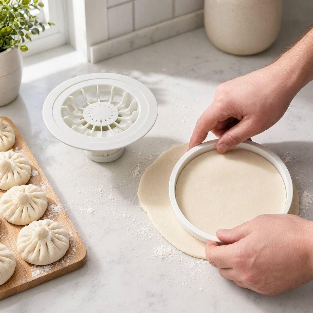 With Dough Cutter Dumpling Mold Manual Baozi Mold Easy To Use Steam Bun Mold  Home Baking