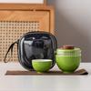 Travel Tea Set Kuaike Cup One Pot and Two Cups Portable Cover Bowl Small Set Outdoor High-end Kung Fu Business Gift Set