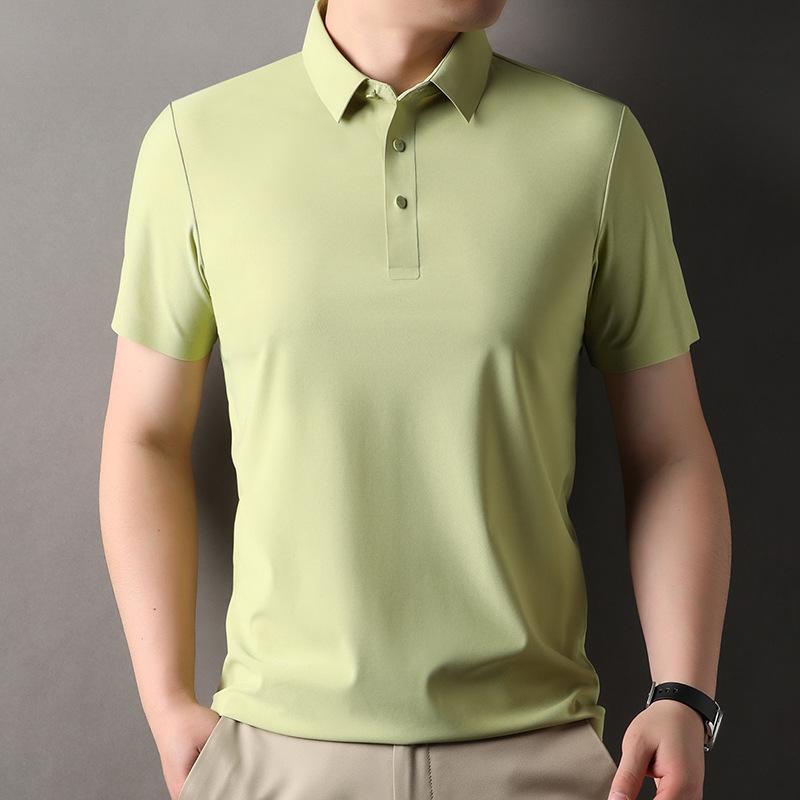 Summer Short Sleeve Polo Shirt Men's Business Casual Lapel Collar Versatile Sports T-Shirt