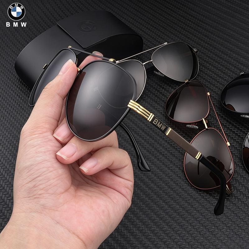 UWGK8 Car Luxury Men Driving Polarized Sunglasses Anti Glare Driver Goggles For BMW X1 X2 X3 X4 X5 X6 E46 E90 E60 F30 Interior Sticker