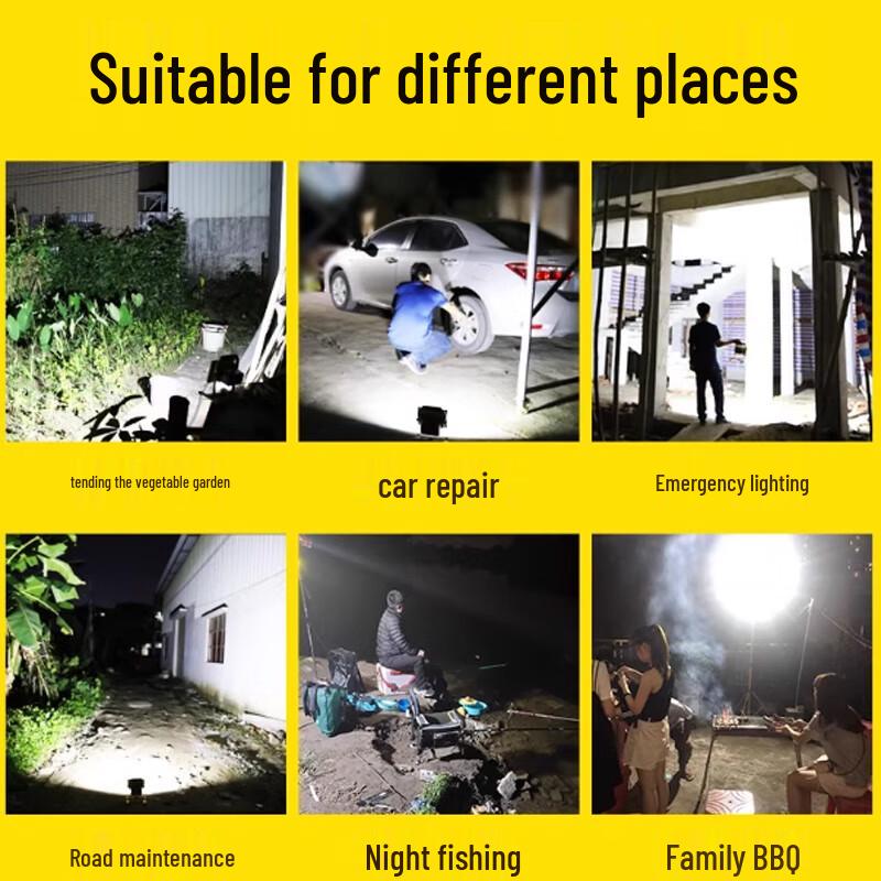 OUFEISI LED Camping Rechargeable Waterproof Floodlight