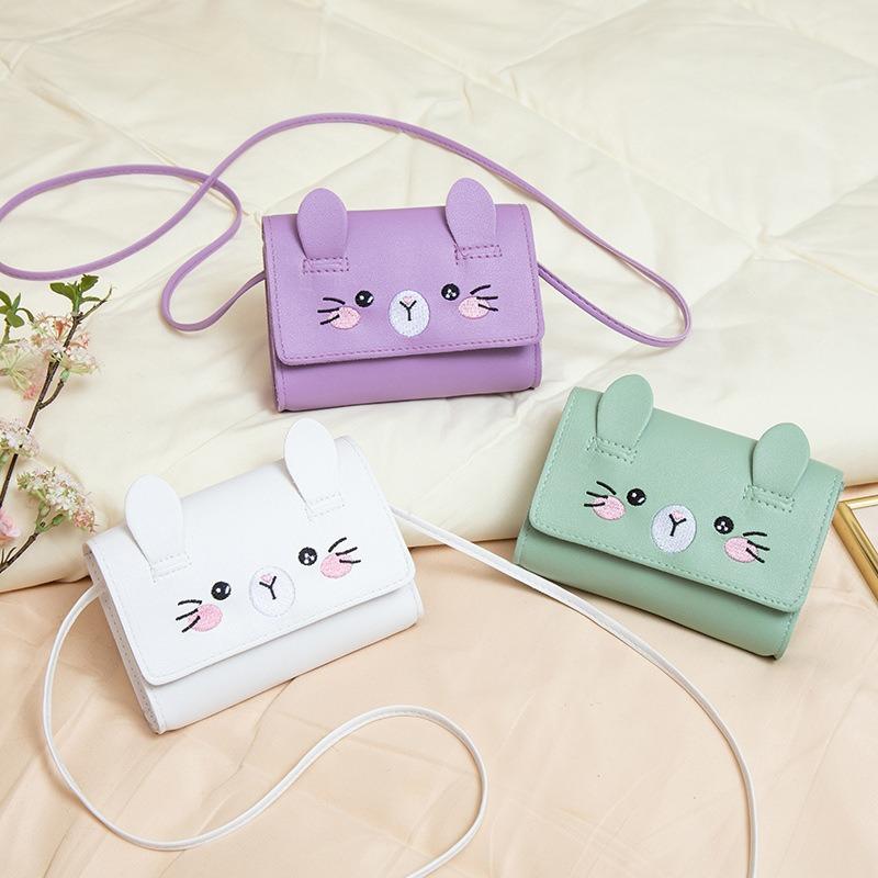 Fashion cute oblique span bag mall bag new embroidered cat change bag gift small bag