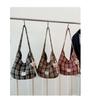 Japanese Retro Plaid Literary Tote: Versatile, Simple, Large-Capacity Shoulder Bag for Women
