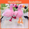 Lively Plush Flamingo Toy Hanging Keychain In Red Yellow And Shades Orange