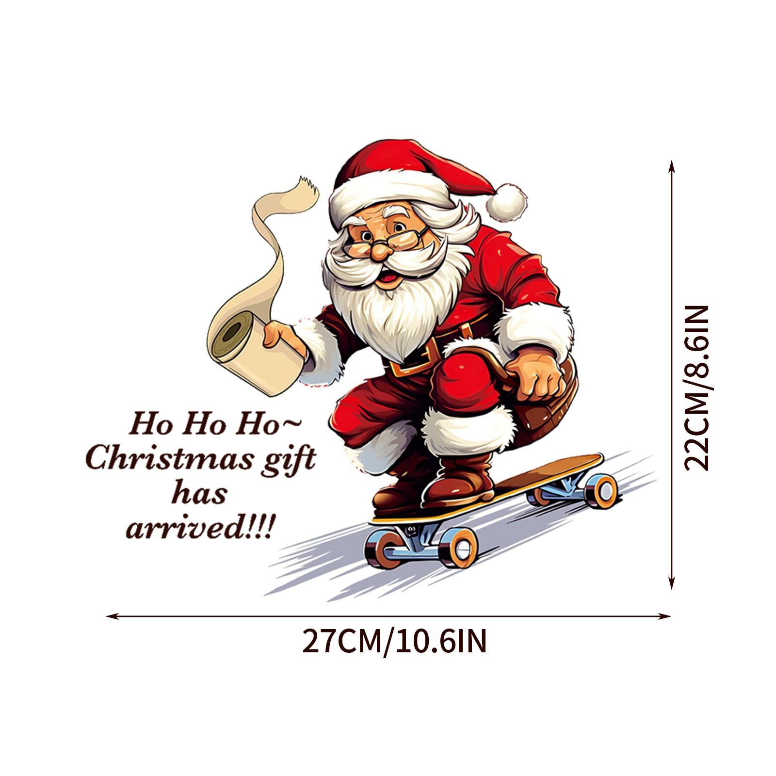 

Christmas Creative Toilet Stickers Santa Claus Hands Tissues Bathroom Supplies Cartoon Stickers Christmas Holiday Decoration One Size червоний