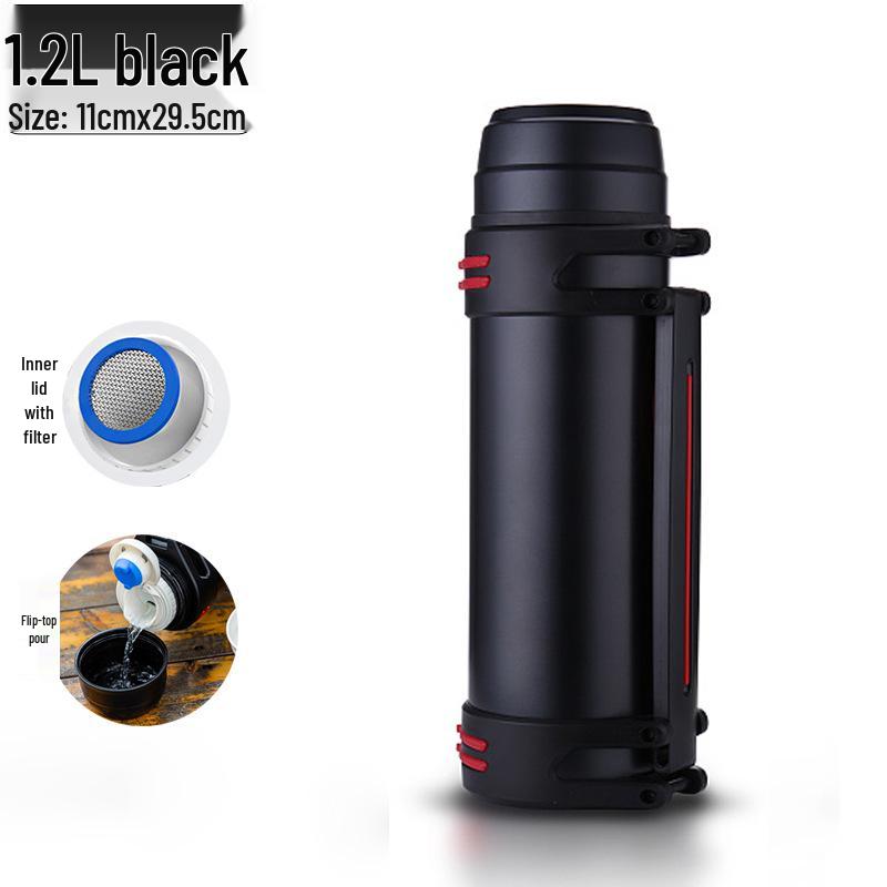 Year of the Horse 304 Stainless Steel Large Capacity Thermos Flask - Household & Outdoor Travel Kettle 2026