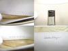 Autentisk Salvatore Ferragamo Gancini lysbeige skinn sølvfarget H/W bifold-lommebok #a701 pusset opp