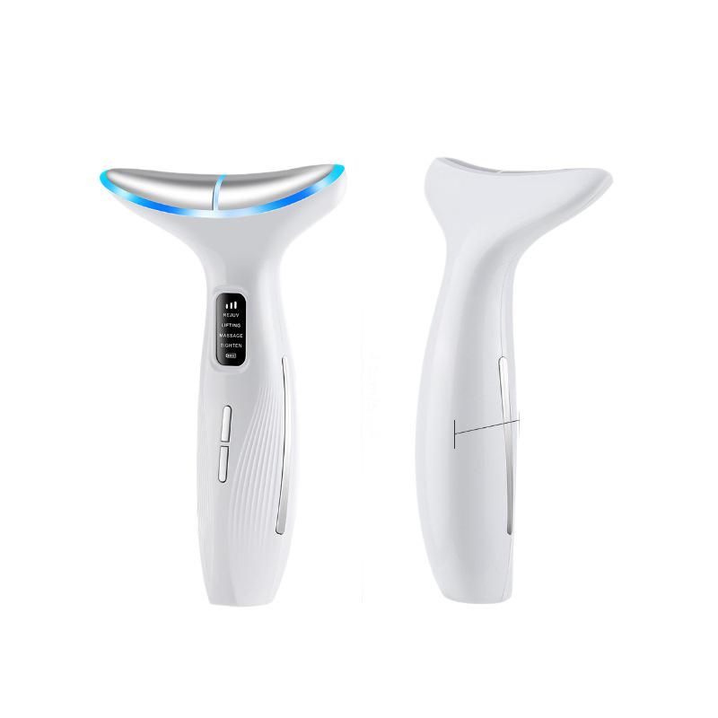 EMS Microcurrent Neck & Face Beauty Device with Vibration and Light Therapy