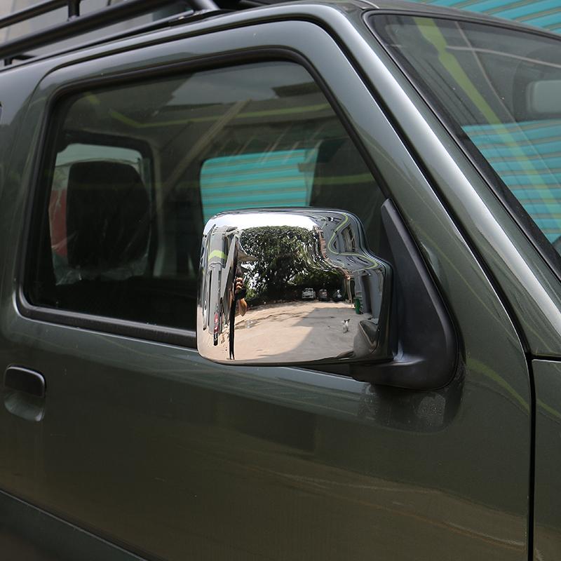 Auto-Rückspiegelschale, Dekorationsabdeckung für Suzuki Jimny 2007–2017, ABS-Außenzubehör, Chrom