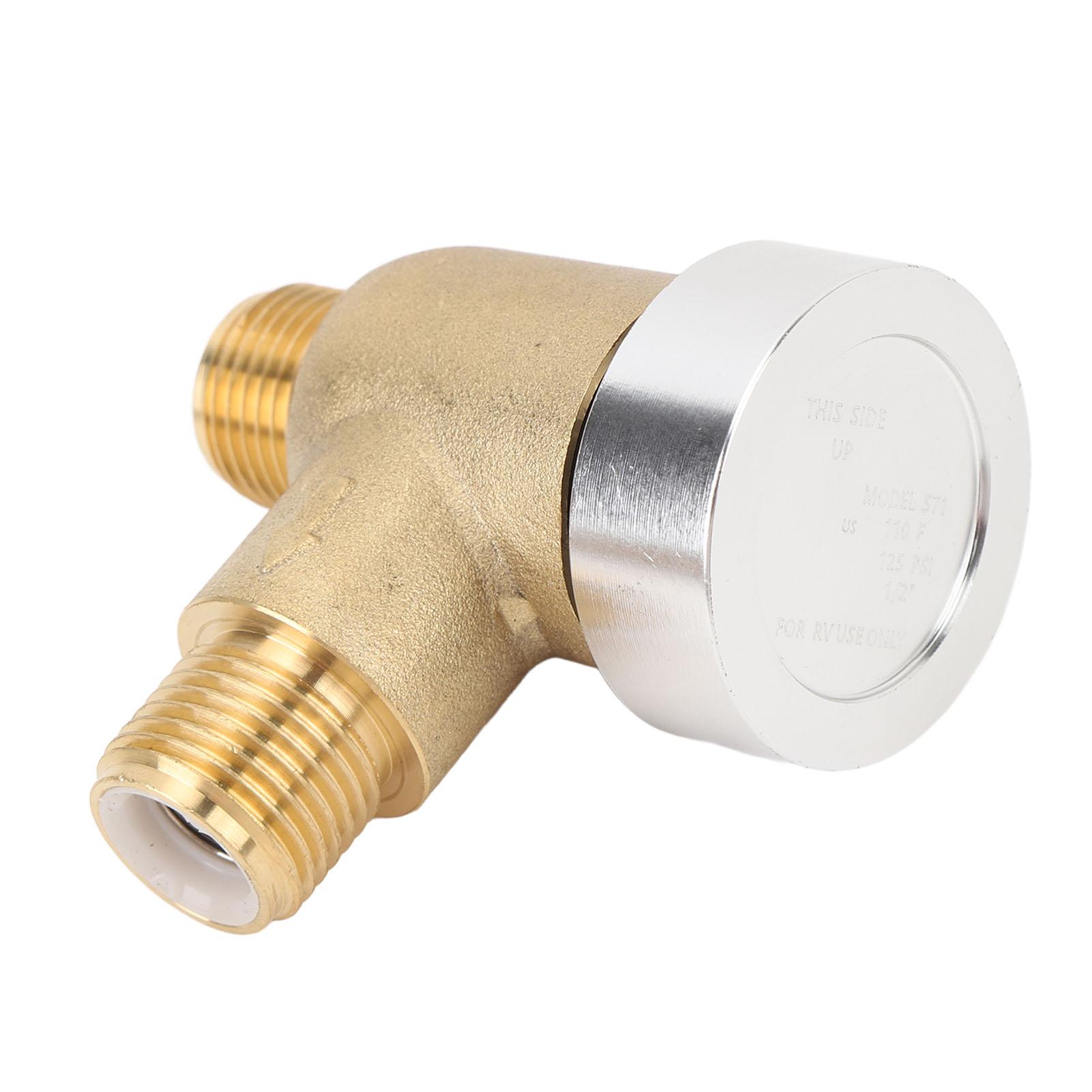 

RV Vacuum Breaker Check Valve 571 VAC CHK A Brass RV Backflow Preventer for Leaking Vacuum Breaker