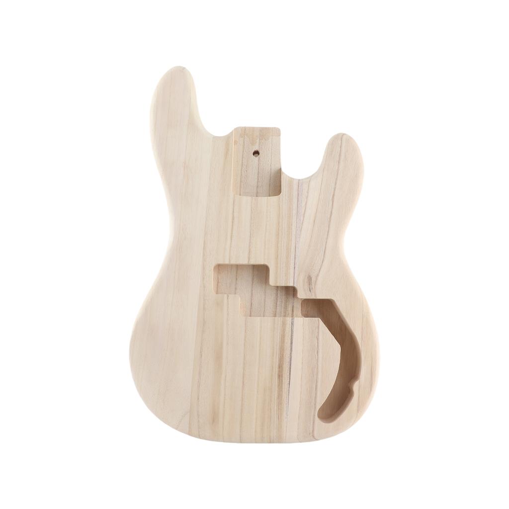 PB T02 Unfinished Electric Guitar Body Sycamore Wood Blank Guitar Barrel for PB Style Bass Guitars DIY Parts