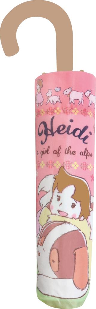 J's Planning Heidi, Girl of the Alps Folding Umbrella, Flower Pink, 53cm, 90467