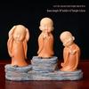 Handmade Cute Little Monk Resin Ornaments for Desktop Decoration