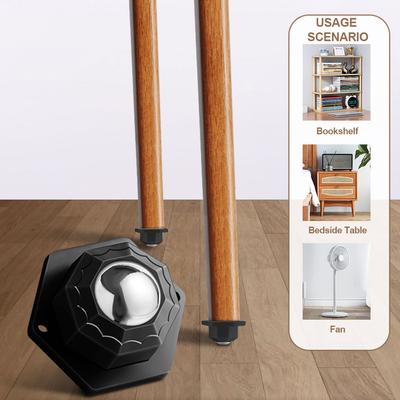 4pcs Caster Wheels Self Adhesive Mini Caster Wheels 360 Degree Rotation Universal for Trash Can Storage Box Small Furniture