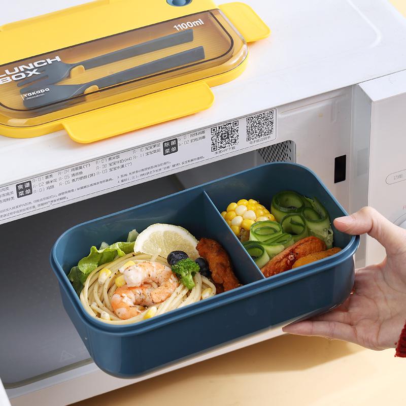 Microwave-Safe Insulated Bento Box with Cutlery for Office & School