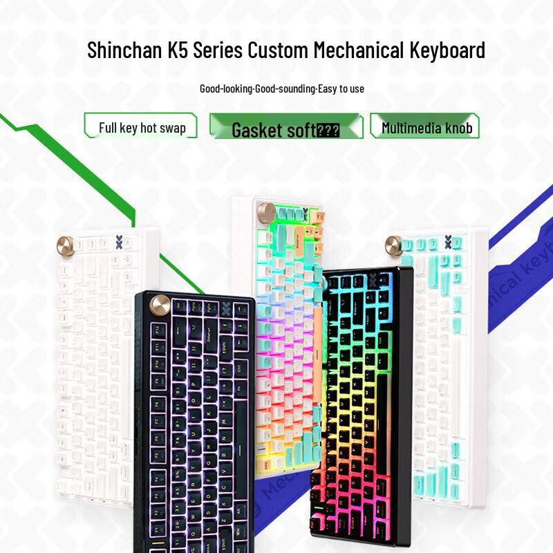 Lenovo XiaoXin K5 Pro Tri-Mode Wireless RGB Mechanical Gaming Keyboard