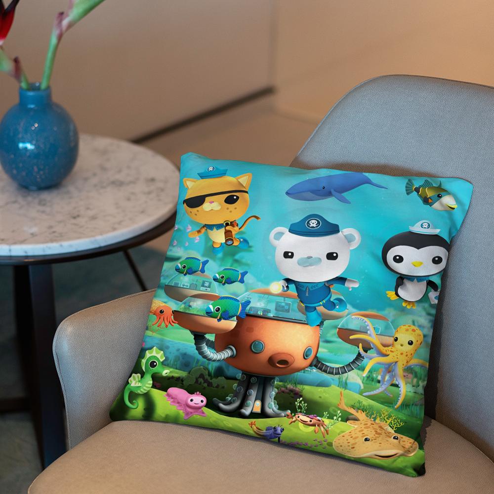 Little column under the sea Cushion Cover 2-in-1 Reversible Plush Pillow Cover | Car/Sofa/Bed | Perfect Gift