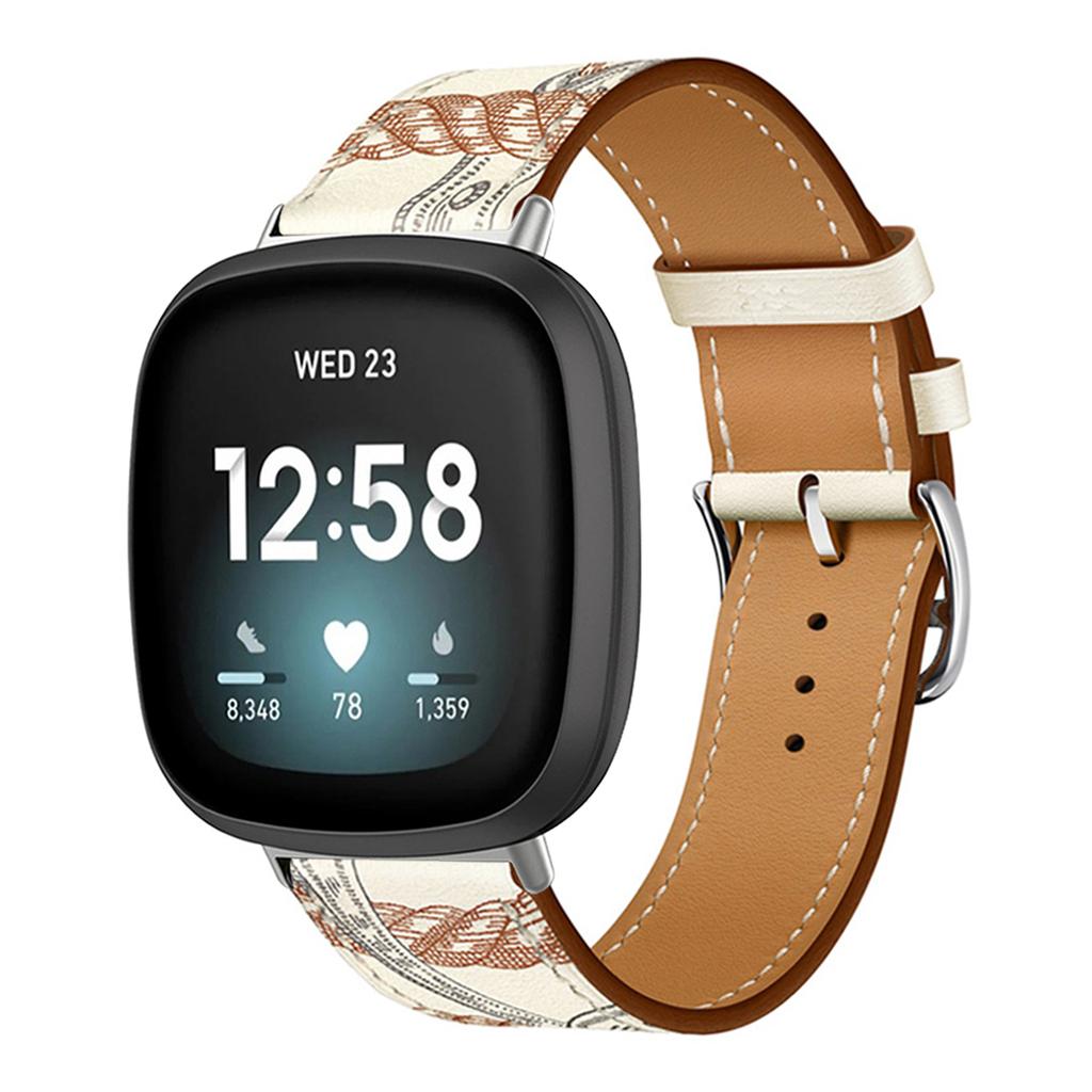 Leather Bracelet Strap For Fitbit Versa 4 3 2 1 Versa Lite Smart Watch Wristband Replacement Strap For Fitbit Sense/sense 2 Watchband