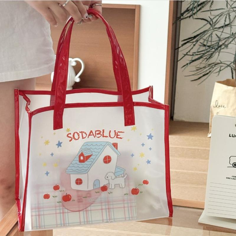 Transparente Gelee Handtasche Sommer Strandtasche Damen Schwimmtasche Aufbewahrungstasche Täglich Vielseitig Einkaufstasche