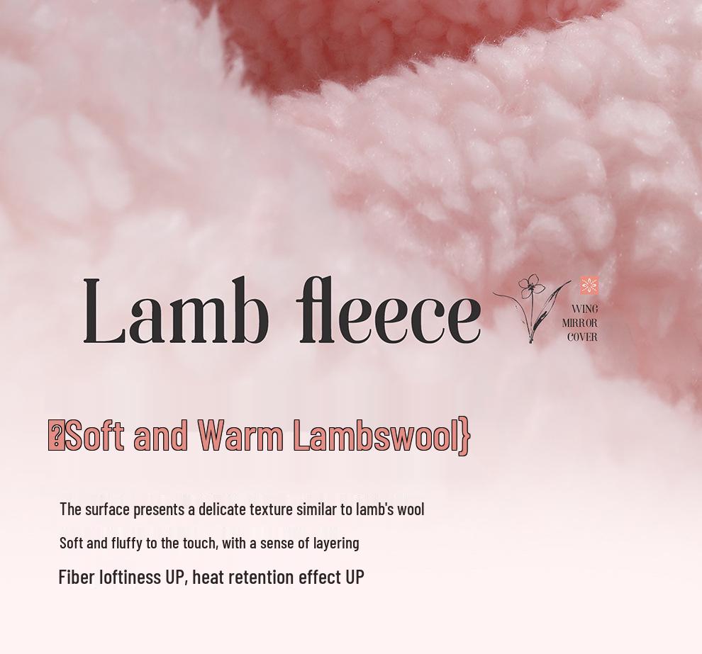 Damen Winter Kamelie Plüsch Lenkradbezug - Warm und Weich