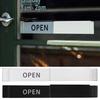 Open Sign For Bussiness Door Slider Door Indicator With Colored Text Clear Text Display Colored Text Slider Door Indicator For