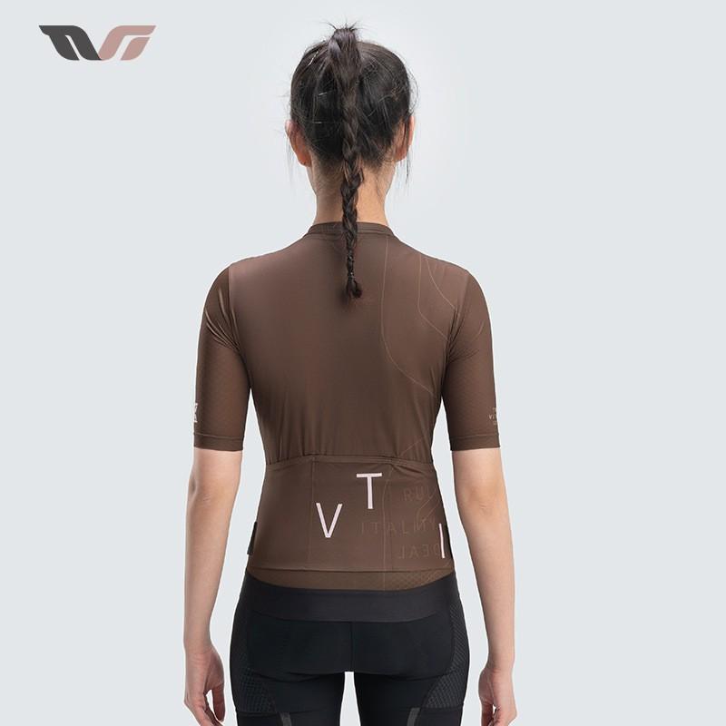 ROCKBROS Damen Schnelltrocknendes Radtrikot Kurzarm Atmungsaktiv Fahrradshirt Rennrad Frühling Sommer
