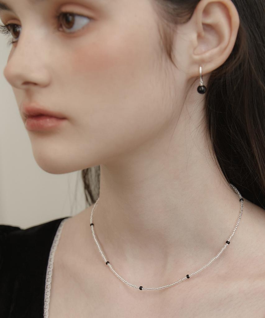Tatiana (Silver 925) Othello Bead Necklace Nz2451