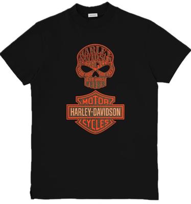 Harley-Davidson Inspiriertes Grafisches Unisex T-Shirt Adler Schädel Grafik T-Shirt S-3XL 99