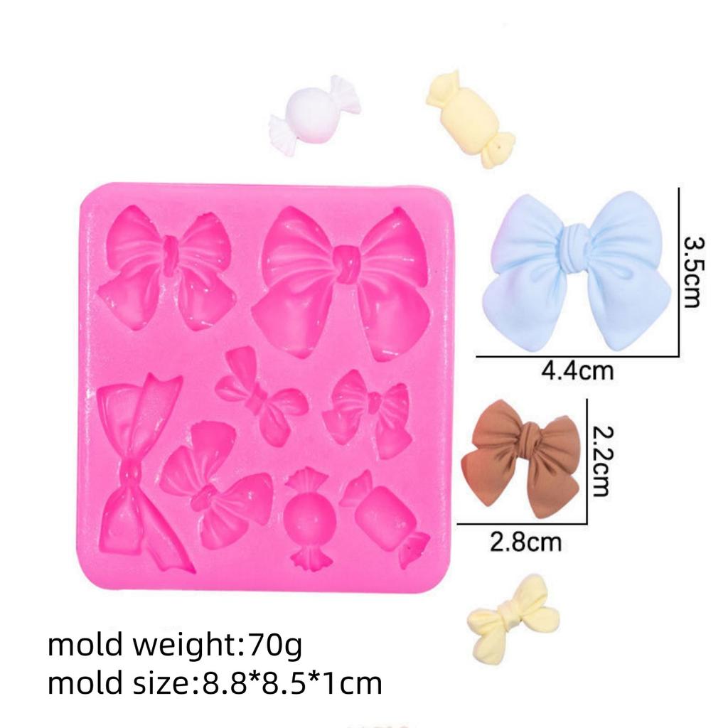 4 Style Butterfly Knot Silicone Molds DIY Cute Butterfly Cake Decoration Pastry Kitchen Baking Accessories Tools