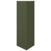 VidaXL Jardinière vert olive triangulaire 30x26x75 cm acier 851149