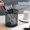 Minimalist Metal Pen Holder - Creative Desk Organizer and Stationery Storage Box