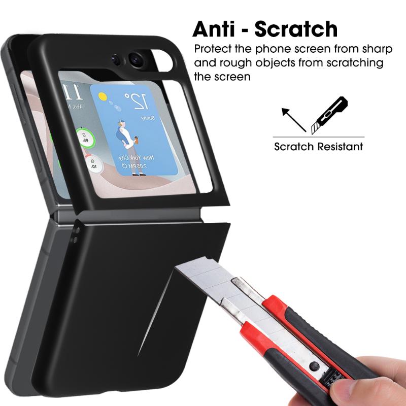 Phone Case for Samsung Galaxy Z Flip 5 5G Flip 4 Ultra Thin Slim Phone Shell Anti-scratch Protective Cover