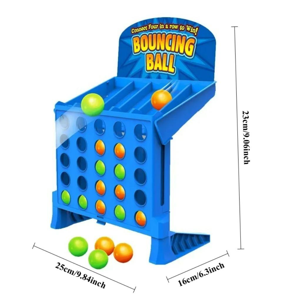 4 Shots Connect Board Game Parent-child Interaction Fun Jumping Ball Toy Party Family Match Game Toddler Educational Toy