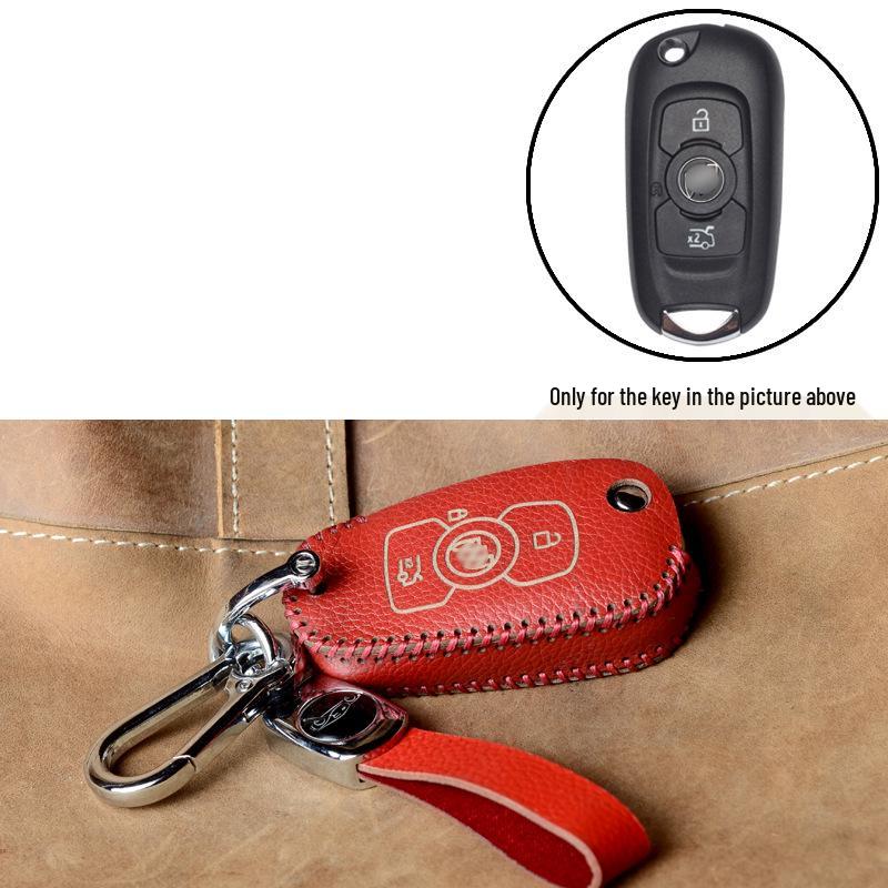 Leather Key Case for Buick Models: Excelle, Verano, Envision, GL8, LaCrosse, GL6, Regal, Excelle GT