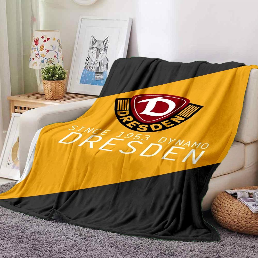 Dynamo Dresden Fußballverein Logo Aufdruck Fleece Decke Weiche Warme Überwurfdecke Sofa Couch Bett Heimdeko Für Sportfans