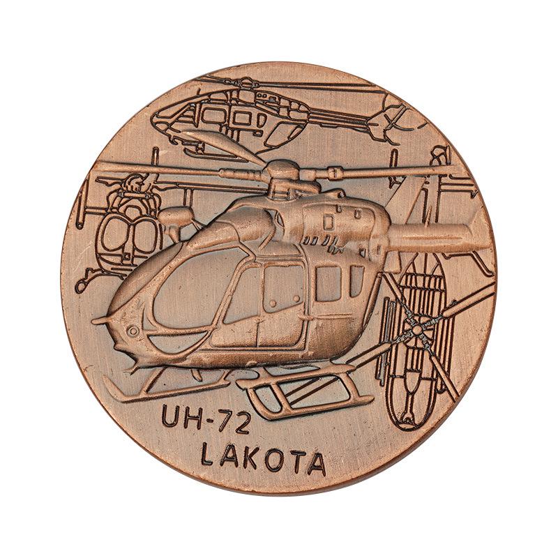 

UH-72 Lakota helicopter, commemorative badge, emblem, handicrafts, Christmas gift, Stocking stuffers золотий